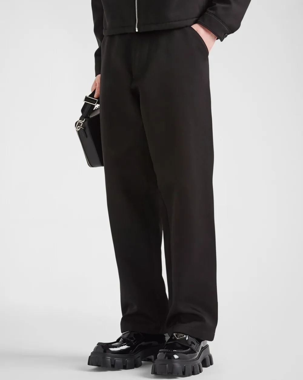 Hombre Prada PANTALONES Y BERMUDAS^Pantalones De Algodón Y Seda