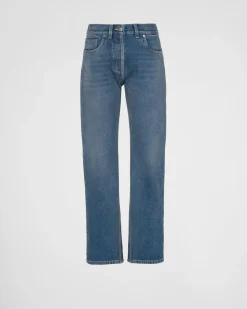 Mujer Prada TEJIDO VAQUERO^Pantalones De Cinco Bolsillos En Tejido Vaquero Orgánico