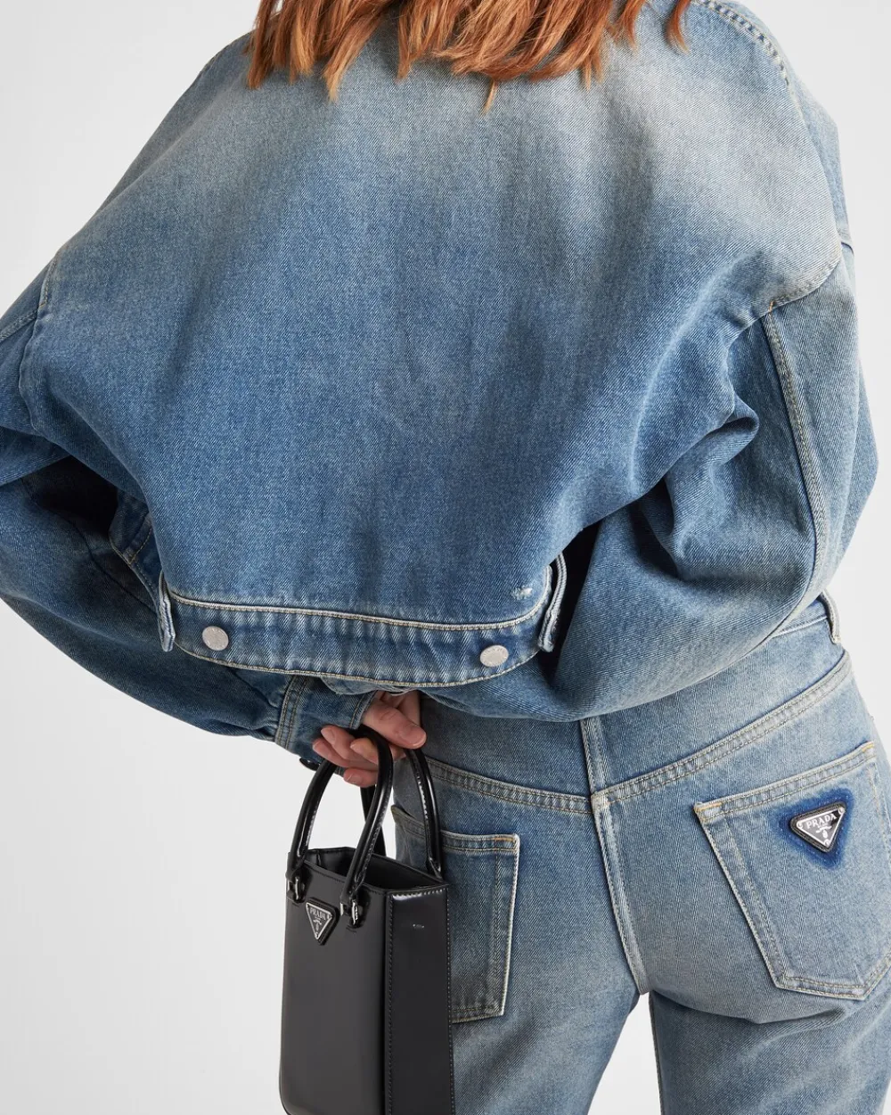Mujer Prada TEJIDO VAQUERO^Pantalones De Cinco Bolsillos En Tejido Vaquero Orgánico