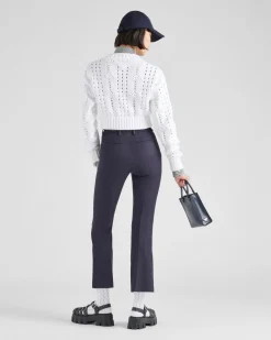 Mujer Prada PANTALONES LARGOS Y CORTOS^Pantalones De Gabardina