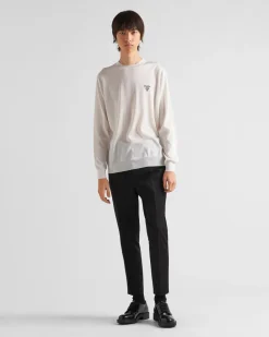 Hombre Prada PANTALONES Y BERMUDAS^Pantalones De Gabardina De Algodón