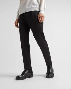 Hombre Prada PANTALONES Y BERMUDAS^Pantalones De Gabardina De Algodón
