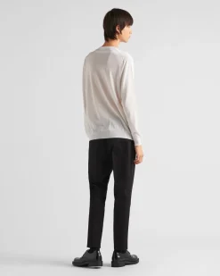 Hombre Prada PANTALONES Y BERMUDAS^Pantalones De Gabardina De Algodón