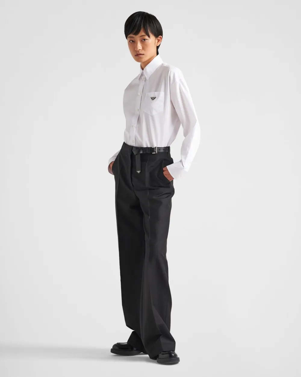 Mujer Prada PANTALONES LARGOS Y CORTOS^Pantalones De Kid Mohair