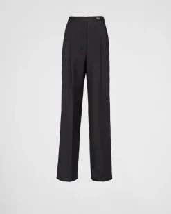 Mujer Prada PANTALONES LARGOS Y CORTOS^Pantalones De Kid Mohair