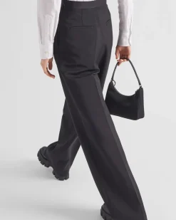 Mujer Prada PANTALONES LARGOS Y CORTOS^Pantalones De Kid Mohair