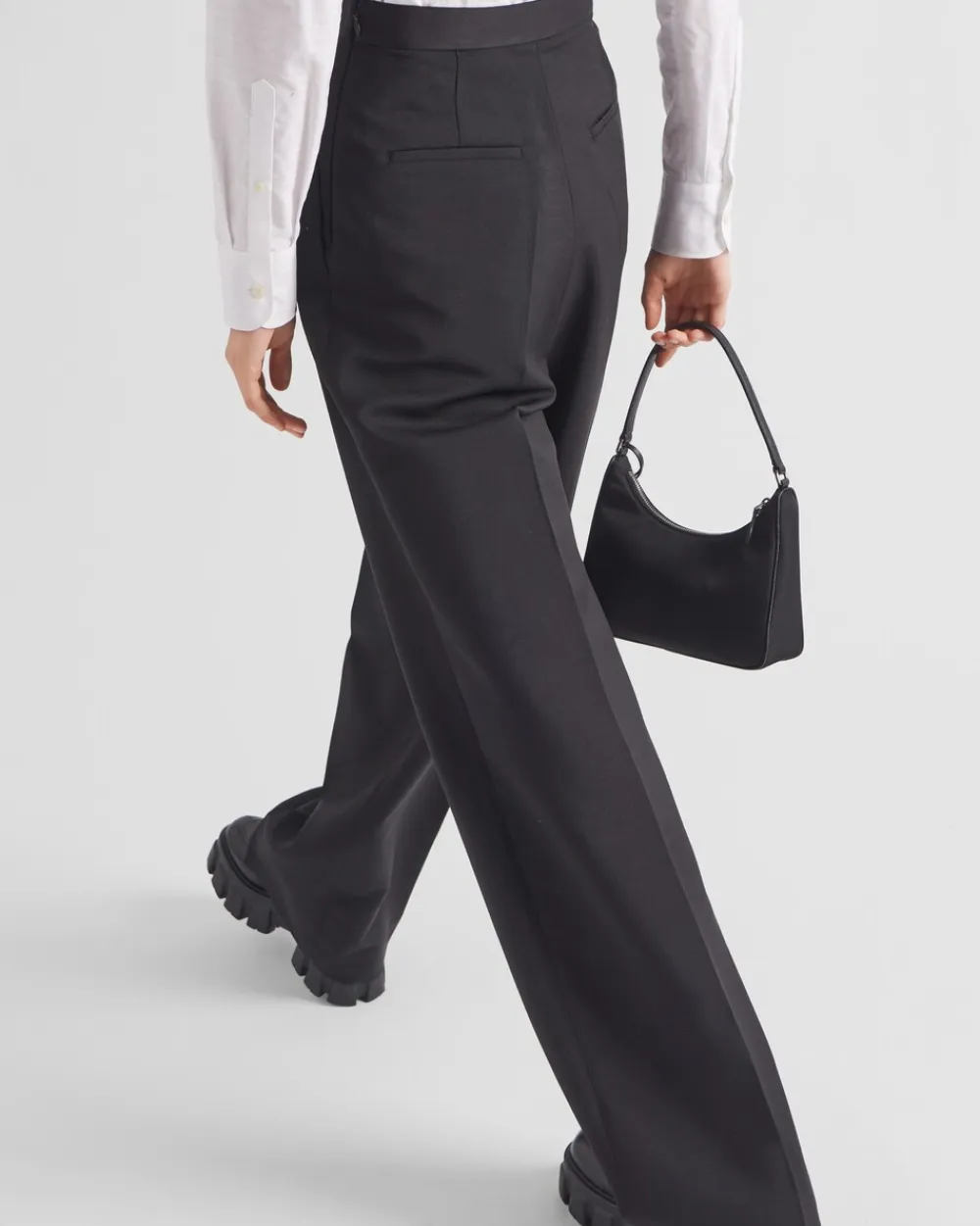 Mujer Prada PANTALONES LARGOS Y CORTOS^Pantalones De Kid Mohair