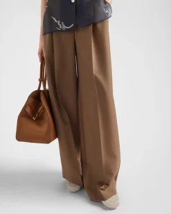 Mujer Prada PANTALONES LARGOS Y CORTOS^Pantalones De Kid Mohair