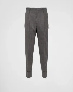 Hombre Prada PANTALONES Y BERMUDAS^Pantalones De Lana