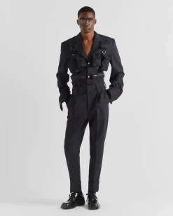 Hombre Prada PANTALONES Y BERMUDAS^Pantalones De Lana