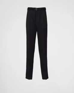 Hombre Prada PANTALONES Y BERMUDAS^Pantalones De Lana