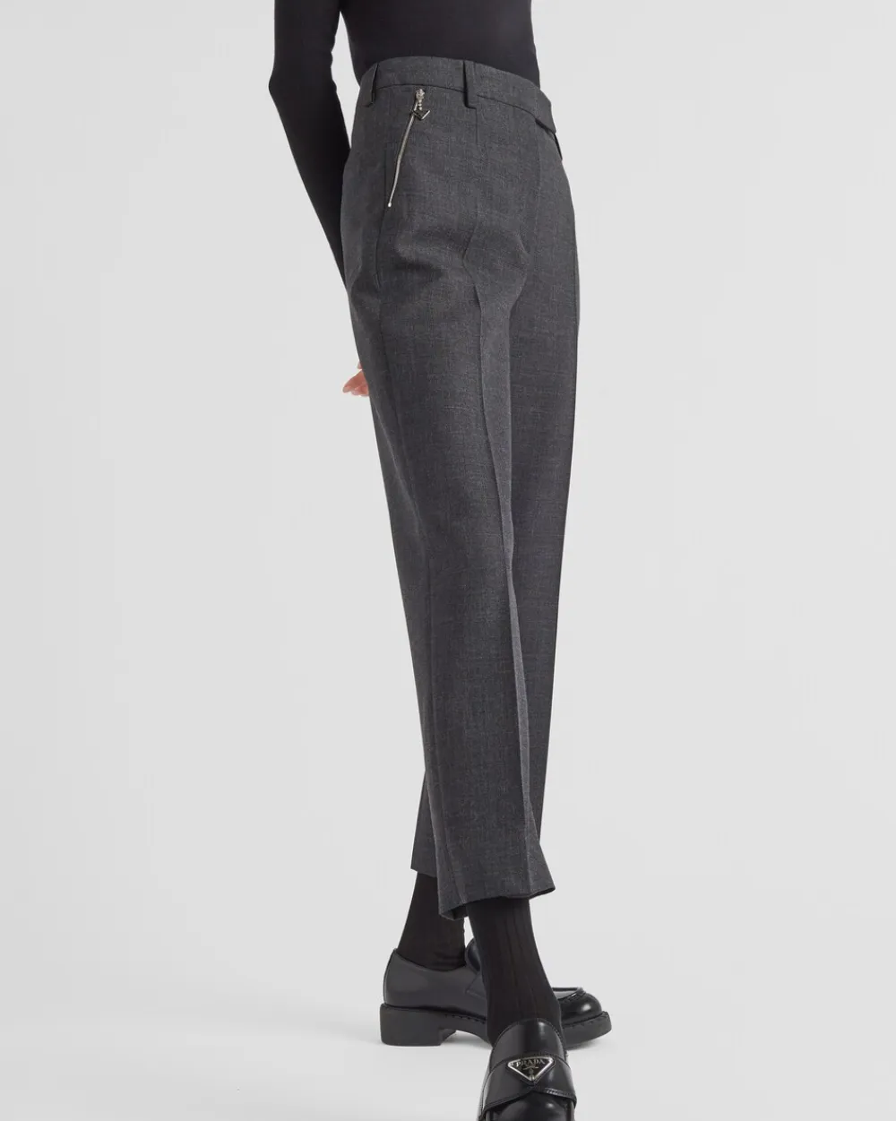 Mujer Prada PANTALONES LARGOS Y CORTOS^Pantalones De Lana