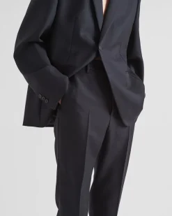 Hombre Prada PANTALONES Y BERMUDAS^Pantalones De Lana Mohair