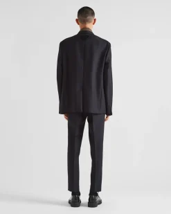 Hombre Prada PANTALONES Y BERMUDAS^Pantalones De Lana Mohair