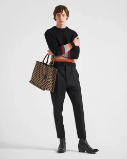 Hombre Prada PANTALONES Y BERMUDAS^Pantalones De Lana Mohair