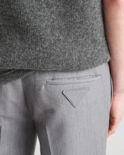 Hombre Prada PANTALONES Y BERMUDAS^Pantalones De Lana Mohair