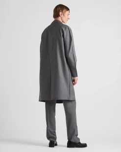 Hombre Prada PANTALONES Y BERMUDAS^Pantalones De Lana Mohair