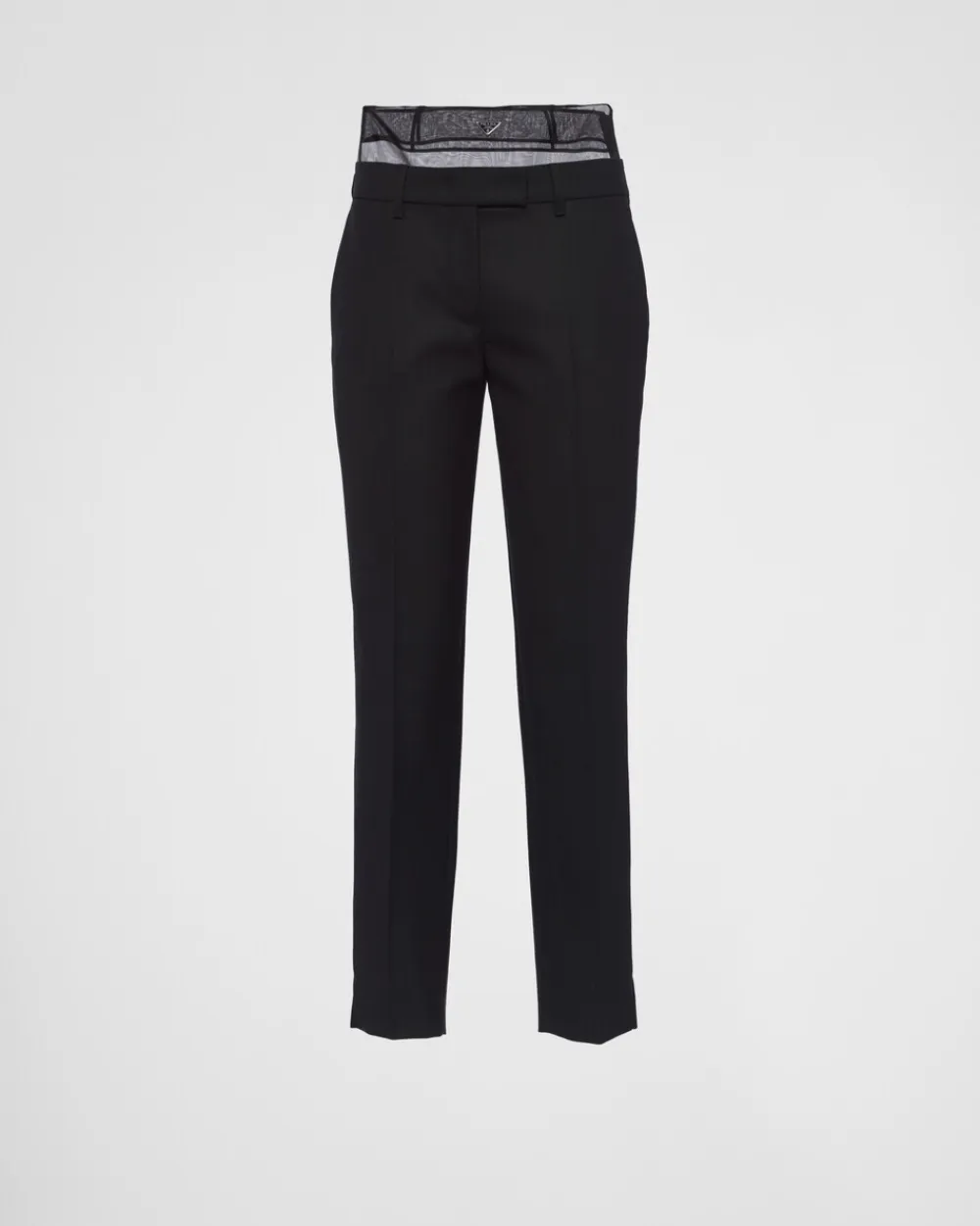 Mujer Prada PANTALONES LARGOS Y CORTOS^Pantalones De Lana Y Crinolina