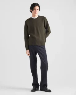 Hombre Prada PANTALONES Y BERMUDAS^Pantalones De Lana Y Mohair