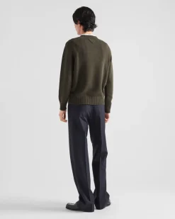 Hombre Prada PANTALONES Y BERMUDAS^Pantalones De Lana Y Mohair