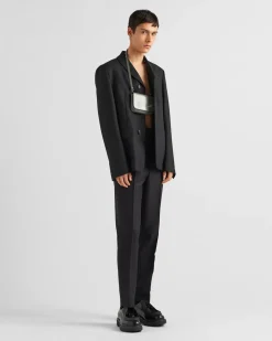 Hombre Prada PANTALONES Y BERMUDAS^Pantalones De Lana Y Mohair