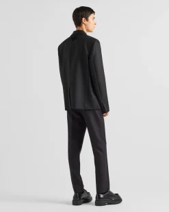 Hombre Prada PANTALONES Y BERMUDAS^Pantalones De Lana Y Mohair