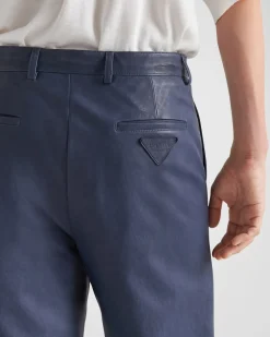 Hombre Prada ROPA DE PIEL^Pantalones De Napa
