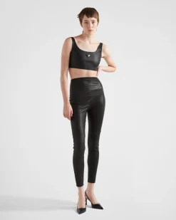 Mujer Prada ROPA DE PIEL^Pantalones De Napa Elástica