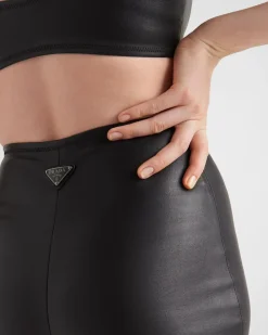 Mujer Prada ROPA DE PIEL^Pantalones De Napa Elástica