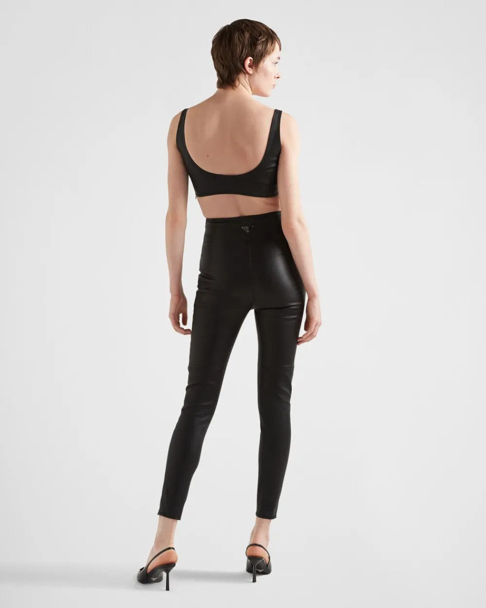 Mujer Prada ROPA DE PIEL^Pantalones De Napa Elástica