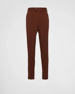 Hombre Prada PANTALONES Y BERMUDAS^Pantalones De Natté Elástico
