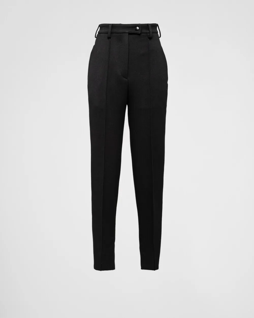 Mujer Prada PANTALONES LARGOS Y CORTOS^Pantalones De Natté Elástico