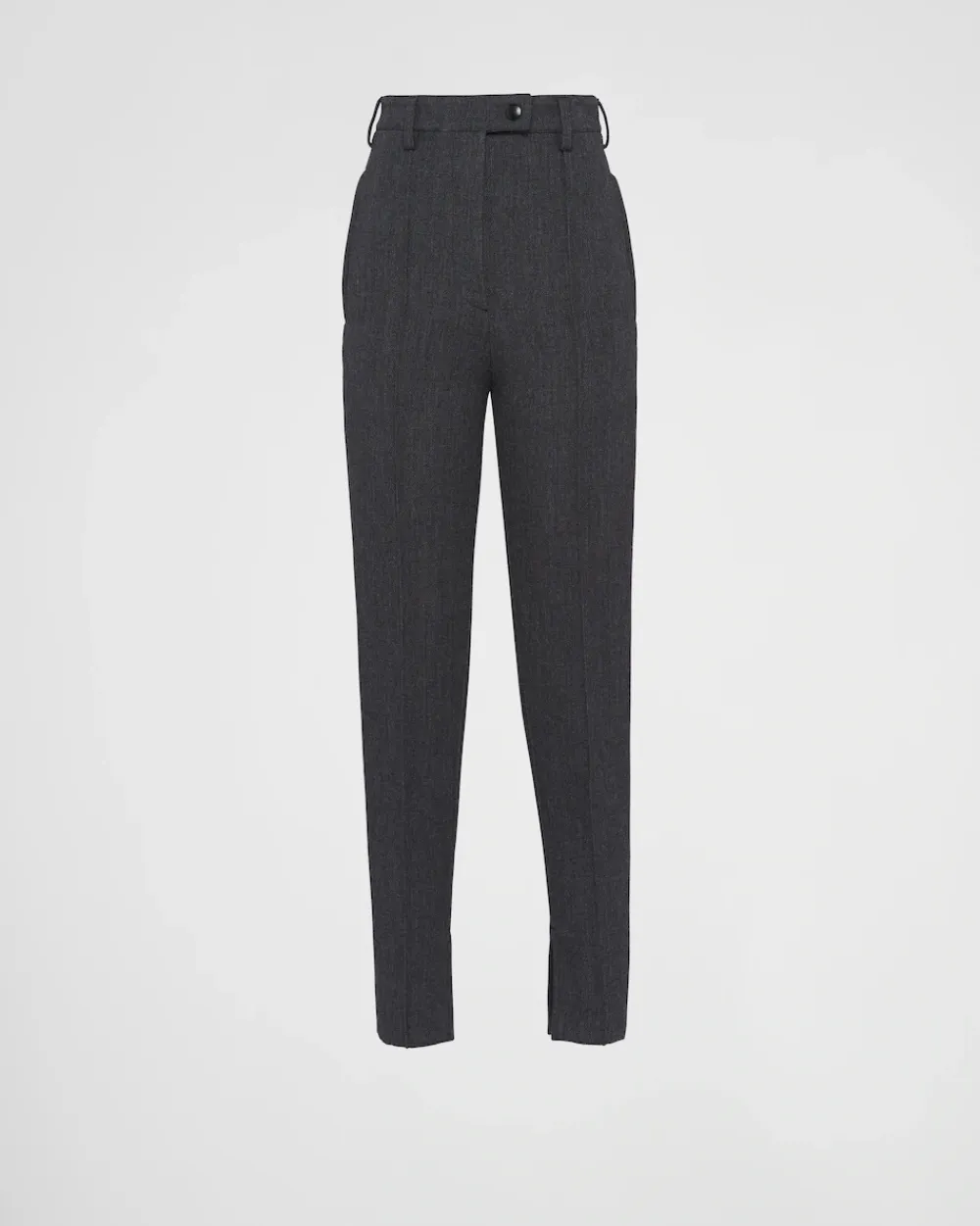 Mujer Prada PANTALONES LARGOS Y CORTOS^Pantalones De Natté Elástico