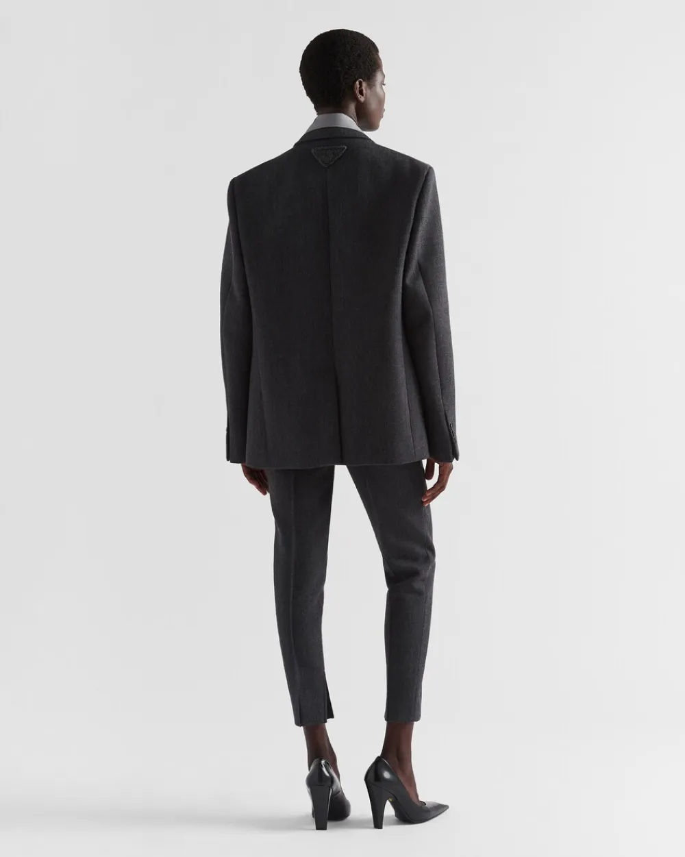 Mujer Prada PANTALONES LARGOS Y CORTOS^Pantalones De Natté Elástico