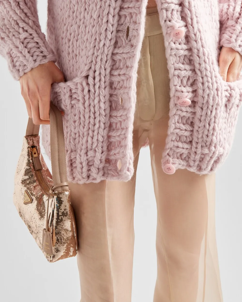 Mujer Prada PANTALONES LARGOS Y CORTOS^Pantalones De Organza