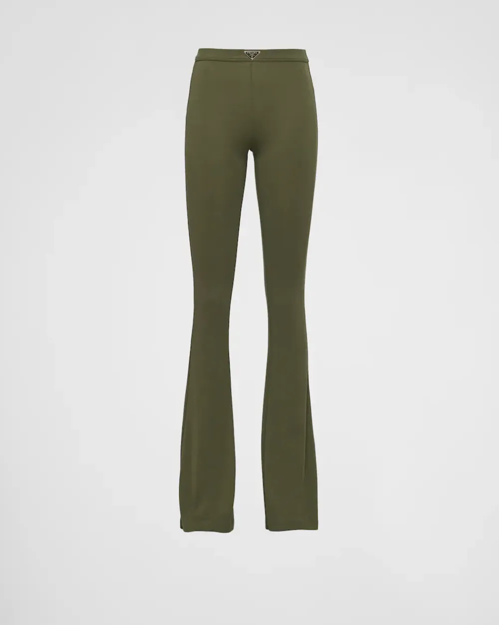 Mujer Prada PANTALONES LARGOS Y CORTOS^Pantalones De Punto Acanalado De Algodón
