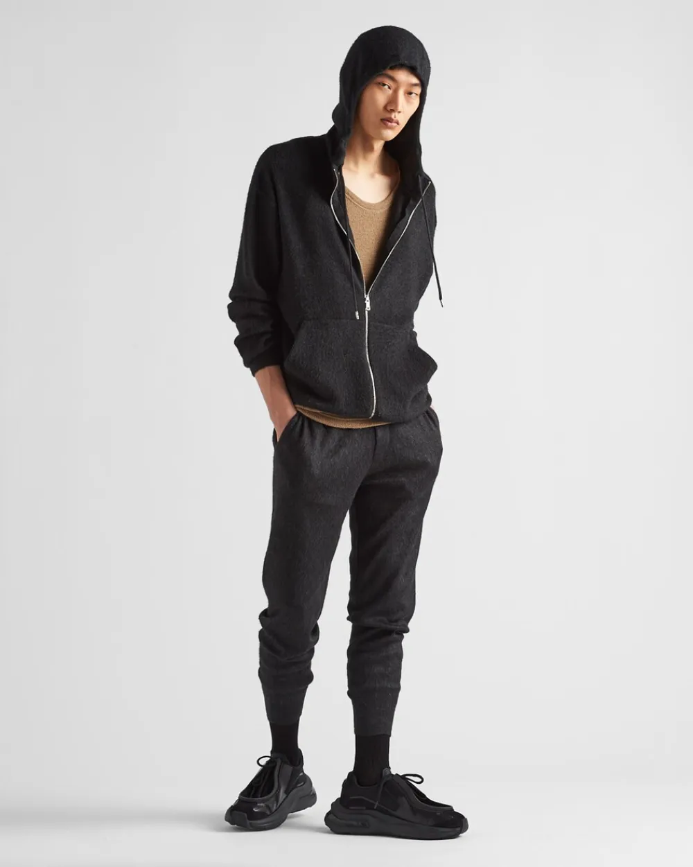 Hombre Prada PANTALONES Y BERMUDAS^Pantalones De Punto De Cachemir Y Seda