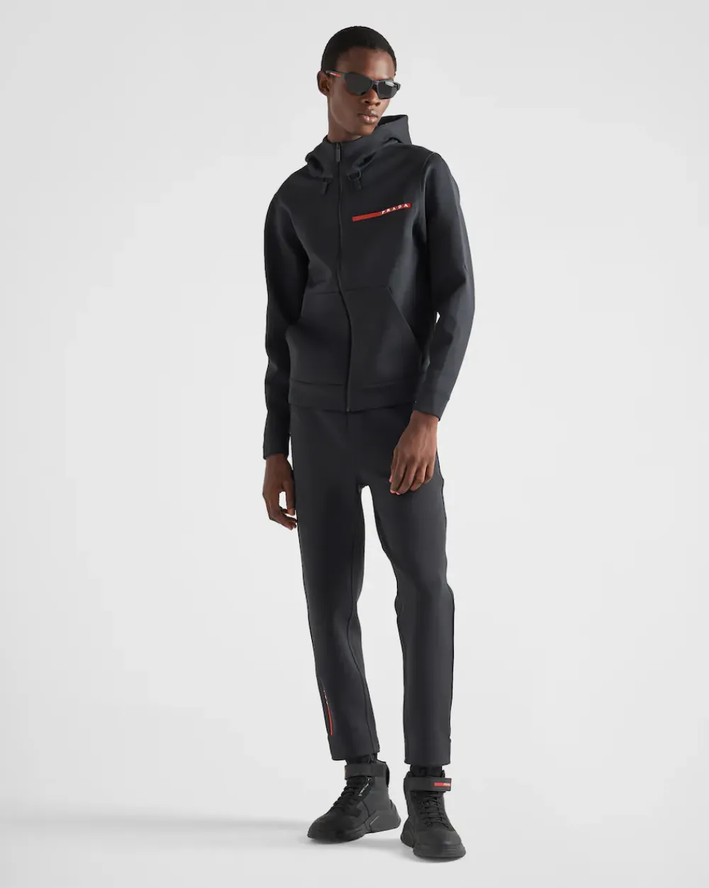Hombre Prada ROPA^Pantalones De Punto Doble Reciclado