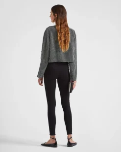 Mujer Prada PANTALONES LARGOS Y CORTOS^Pantalones De Punto Elástico