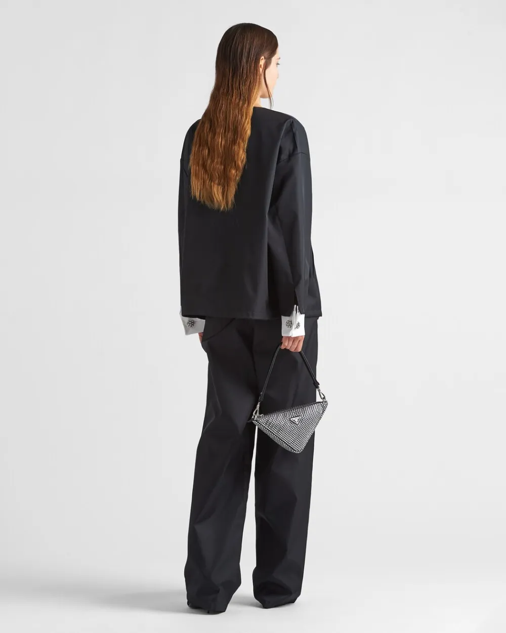 Mujer Prada COLECCIÓN FEMENINA|PANTALONES LARGOS Y CORTOS^Pantalones De Re-nylon