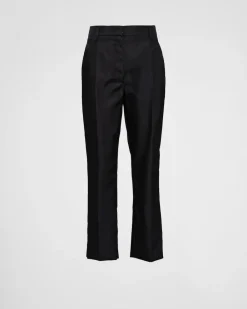 Mujer Prada COLECCIÓN FEMENINA|PANTALONES LARGOS Y CORTOS^Pantalones De Re-nylon