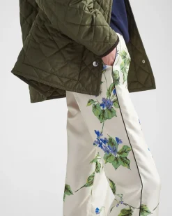 Mujer Prada PANTALONES LARGOS Y CORTOS^Pantalones De Sarga Estampados