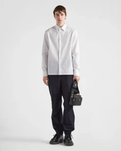 Hombre Prada PANTALONES Y BERMUDAS^Pantalones De Satén De Algodón