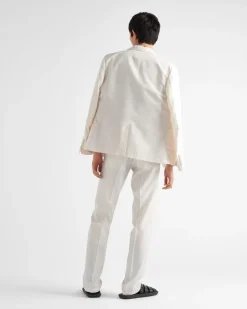 Hombre Prada PANTALONES Y BERMUDAS^Pantalones De Seda