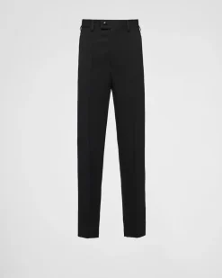 Hombre Prada PANTALONES Y BERMUDAS^Pantalones De Tejido Gabardina Técnico