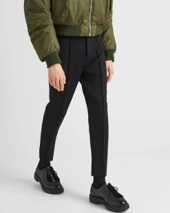 Hombre Prada PANTALONES Y BERMUDAS^Pantalones De Tejido Gabardina Técnico