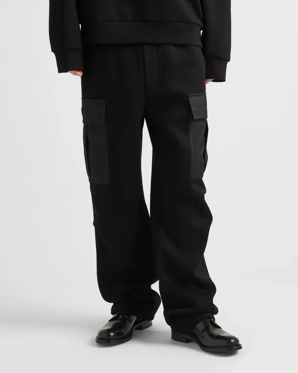 Hombre Prada ROPA DEPORTIVA Y SUDADERAS^Pantalones En Felpa De Algodón Con Detalles De Re-nylon