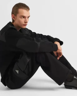 Hombre Prada ROPA DEPORTIVA Y SUDADERAS^Pantalones En Felpa De Algodón Con Detalles De Re-nylon