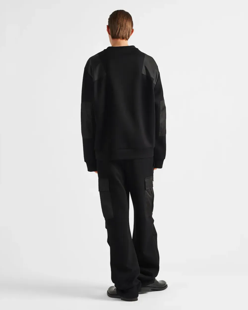 Hombre Prada ROPA DEPORTIVA Y SUDADERAS^Pantalones En Felpa De Algodón Con Detalles De Re-nylon
