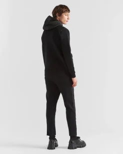 Hombre Prada TEJIDOS DE PUNTO^Pantalones En Lana Y Gabardina De Re-nylon